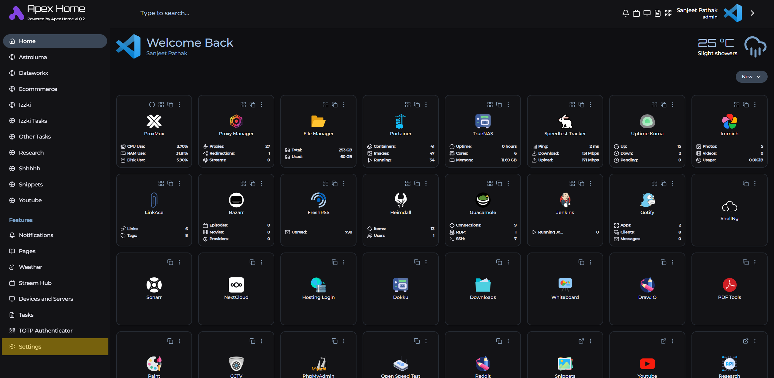 Settings Highlighted